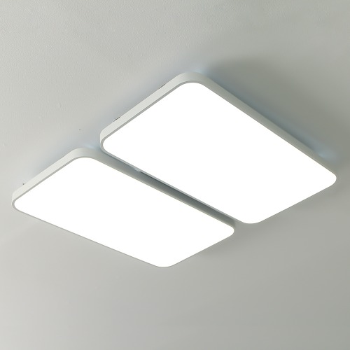 넬라이팅 LED 시스템 거실 4등 120W 화이트 삼성칩 하얀빛 주광색 6500K